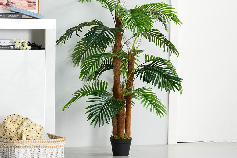 £49 instead of £76.99 for an artificial potted palm plant from MH Star - save 36%