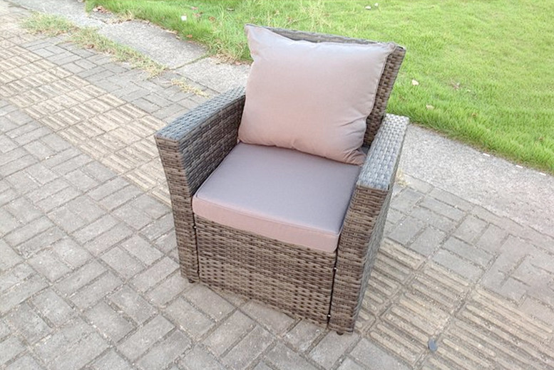£149 for a single garden rattan armchair from Fimous £149 for a single garden rattan armchair from Fimous