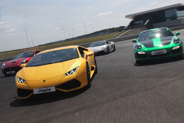 Junior Supercar & Muscle Car Driving Experience – 3, 6 or 9 Laps in a Lamborghini Huracan, Ferrari 458 & More | Wowcher