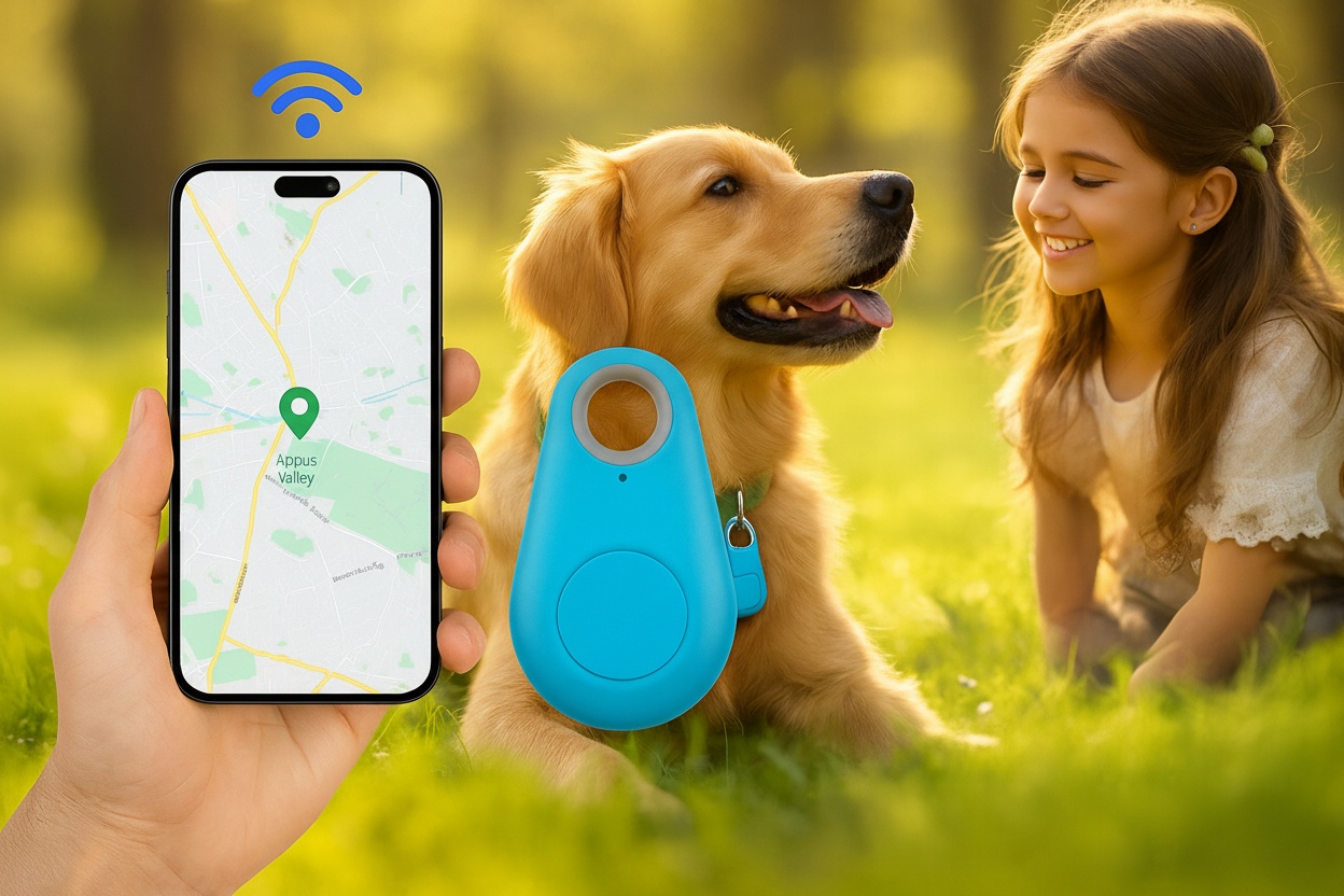 A GPS tracking key tag, One, Black | Wowcher