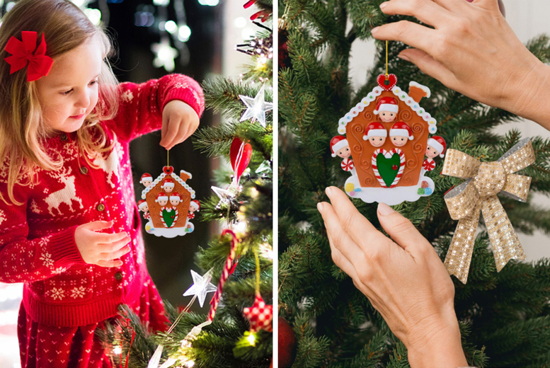 Biscuit House Family Christmas Tree Ornament