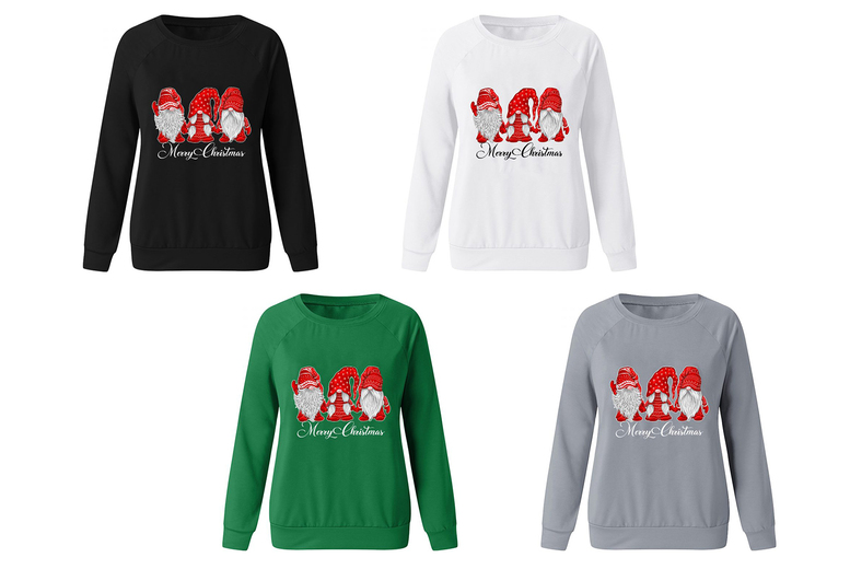 Novelty Christmas Gonk Jumper – Classic Festive Knit, 100% Polyester, Sizes 6-16, Unisex Style | Wowcher