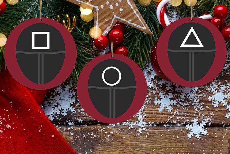 3pc Squid Game Inspired Christmas decoration