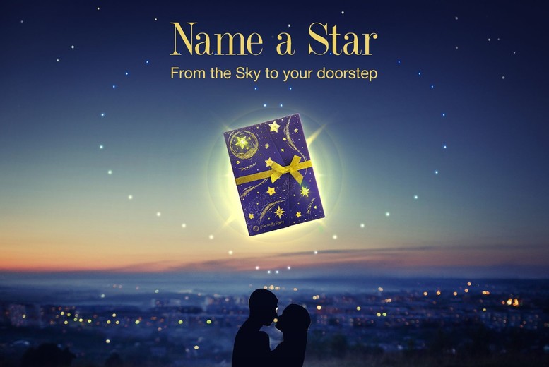 Name Twin Stars - Personalised Star Registration Gift Pack with Digital Certificate & Registry Entry - From The Sky Registry - Unique Gift Experience | Wowcher