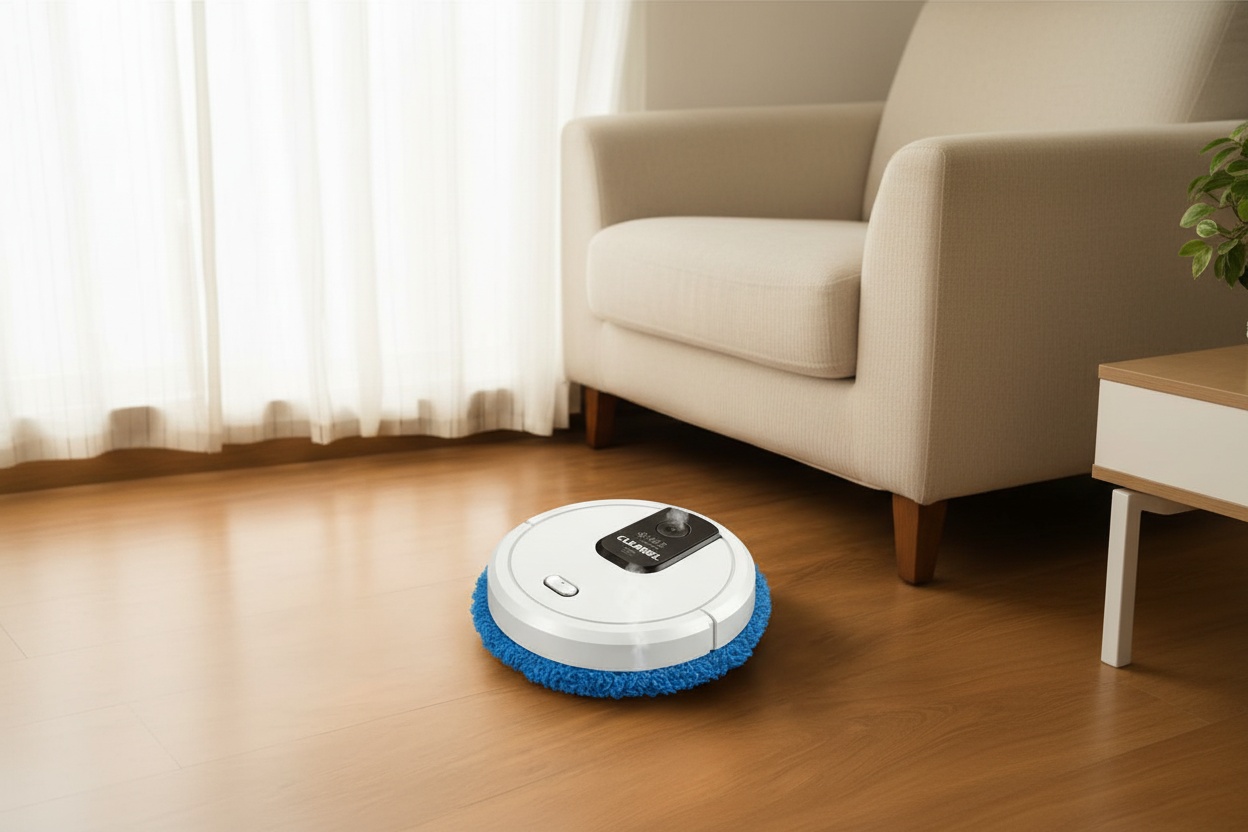 Robot Sweeper & Steam Mop - Pet-Friendly Multi-Surface Floor Cleaner, Quiet, Long Battery Life | Wowcher