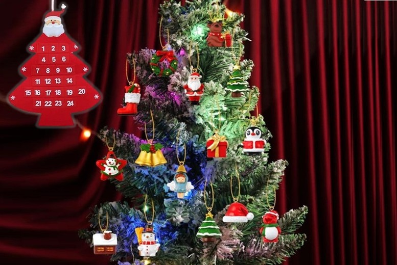 24PC Christmas Tree Ornament Advent Calendar from LivingSocial