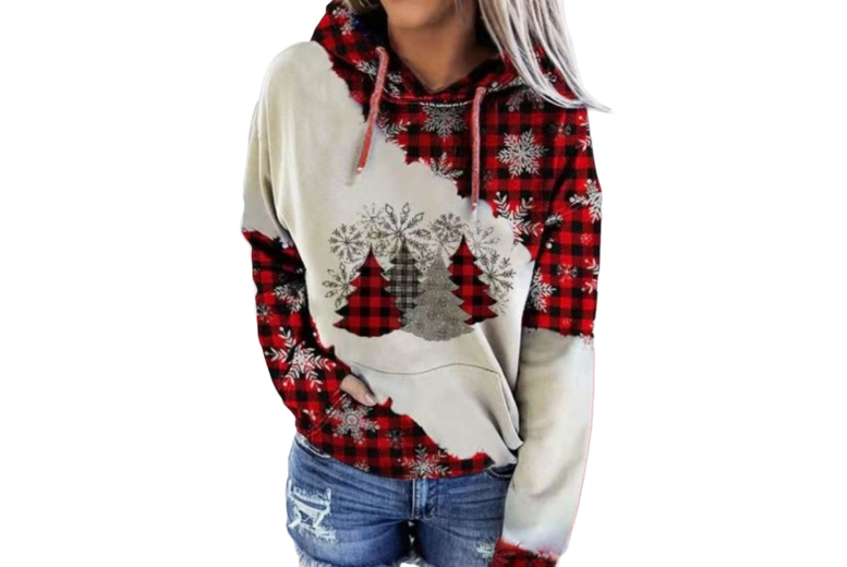 Women’s Hooded Christmas Jumper – 5 UK Sizes & 5 Designs | Wowcher Women’s Hooded Christmas Jumper – 5 UK Sizes & 5 Designs | Wowcher