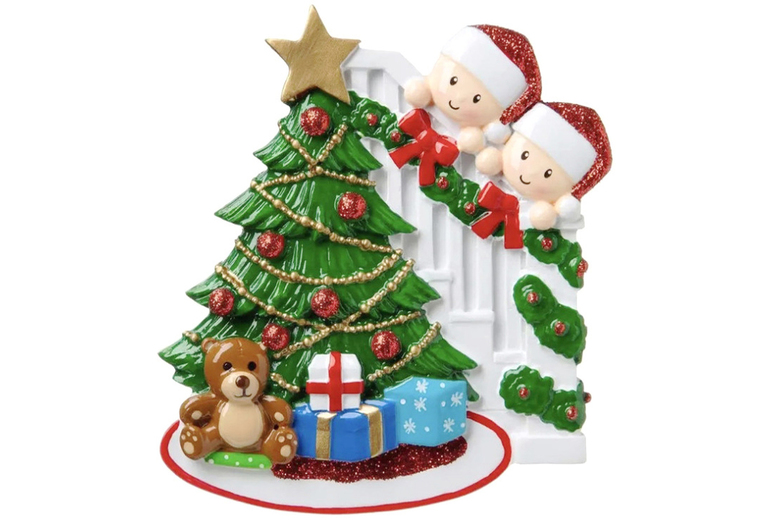 DIY Personalised Christmas Tree Ornament – Family Pendant, Durable ABS, Multiple Sizes | Wowcher