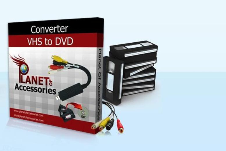 VHS to DVD Converter£14.99 instead of £39.99 (from Planet of Accessories) for a VHS to DVD converter - keep hold of those precious memories and save 63%