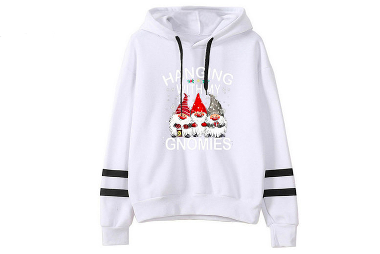 Women’s ‘Hangin’ With My Gnomies’ Christmas Hooded Jumper – 6 Colours! | Wowcher Women’s ‘Hangin’ With My Gnomies’ Christmas Hooded Jumper – 6 Colours! | Wowcher