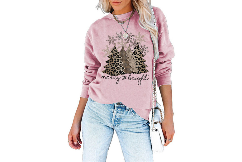 Women’s Merry & Bright Novelty Christmas Jumper – Cosy Cotton Blend, 6 Colours, Relaxed Fit (UK 6-12) | Wowcher Women’s Merry & Bright Novelty Christmas Jumper – Cosy Cotton Blend, 6 Colours, Relaxed Fit (UK 6-12) | Wowcher