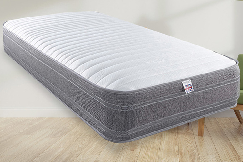 Cool-Touch Memory Foam Wool Sprung Mattress – 4 Sizes Cool-Touch Memory Foam Wool Sprung Mattress – 4 Sizes