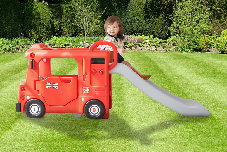 £129 instead of £254.17 for a compact kids indoor London bus climbing frame with slide, or a large frame for £219 from Ricco – save up to 49% £129 instead of £254.17 for a compact kids indoor London bus climbing frame with slide, or a large frame for £219 from Ricco – save up to 49%