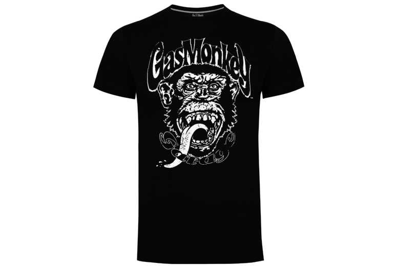GMG Distressed Monkey T-Shirt Black