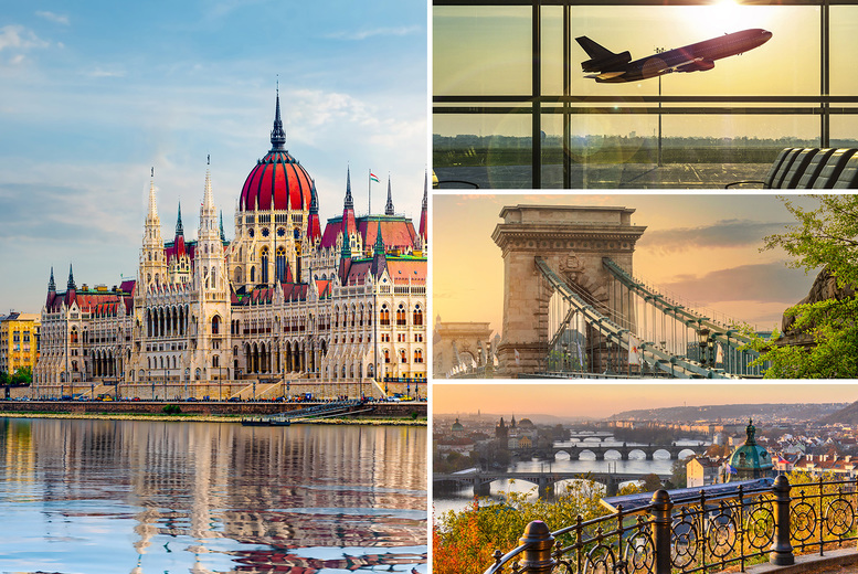 A Budapest and Prague multi-city holiday with transfers and return flights from six airports. From £129pp for four nights, or from £159pp for six nights – save up to 40% A Budapest and Prague multi-city holiday with transfers and return flights from six airports. From £129pp for four nights, or from £159pp for six nights – save up to 40%