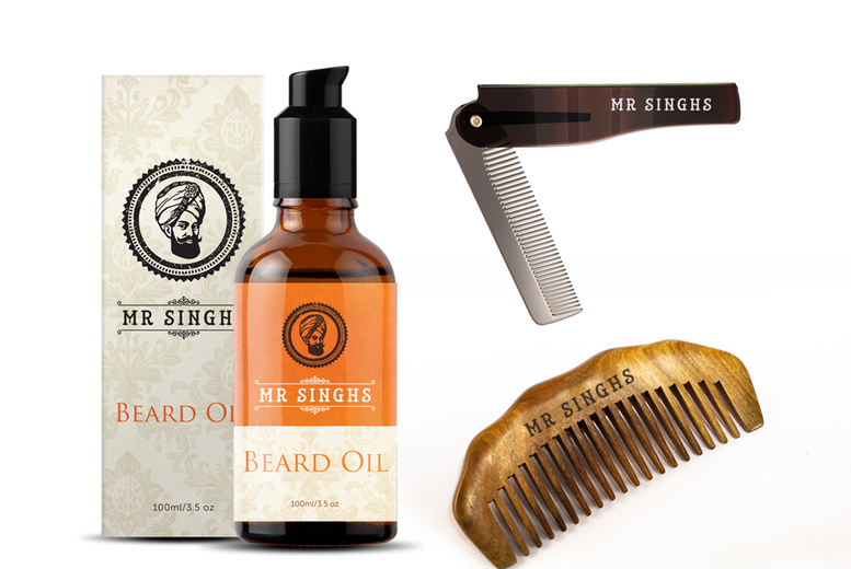 Men’s 3pc Beard Grooming Kit – 2 Options Deal Price £9.00