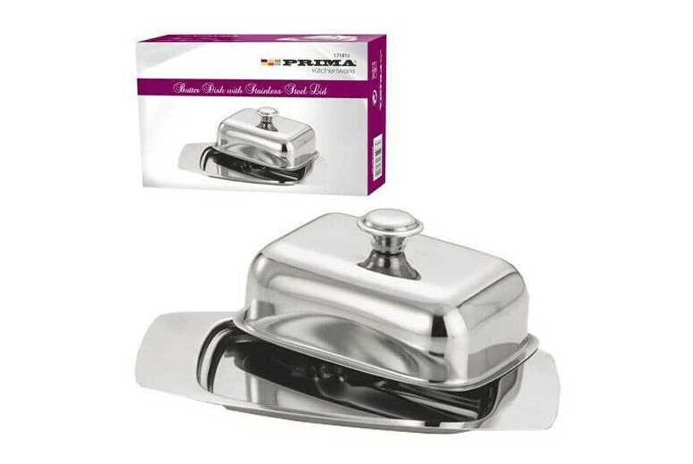 Stainless Steel Butter Dish Holder Offer Price £ 5.99 | Small Appliances
