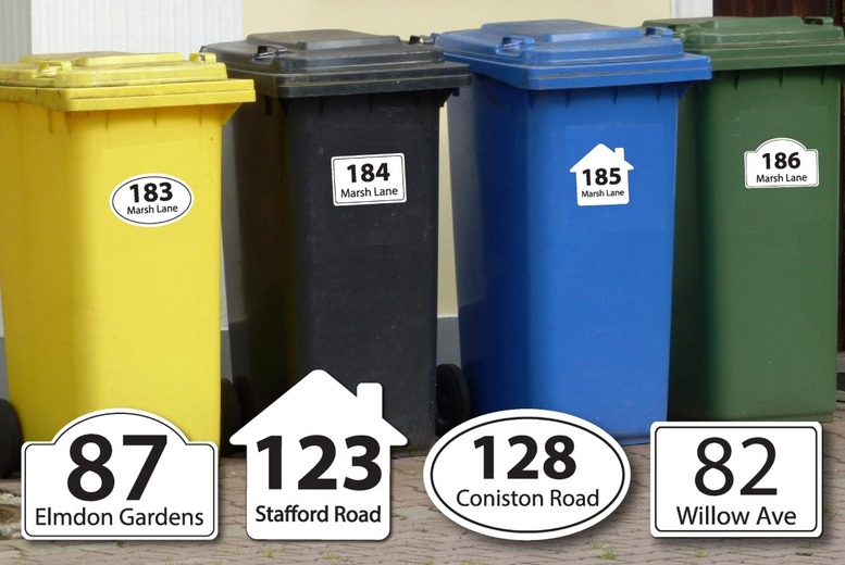 Personalised Wheelie Bin Stickers