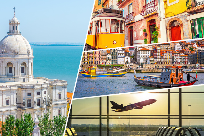 A Lisbon & Porto, Portugal multi-city hotel stay with return flights from five airports. From £149pp for a four-night stay, or from £209pp for a six-night stay – save up to 34% A Lisbon & Porto, Portugal multi-city hotel stay with return flights from five airports. From £149pp for a four-night stay, or from £209pp for a six-night stay – save up to 34%