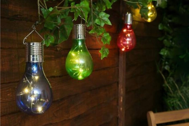 Solar Garden Light Bulb – 5 Colours! Deal Price £4.99