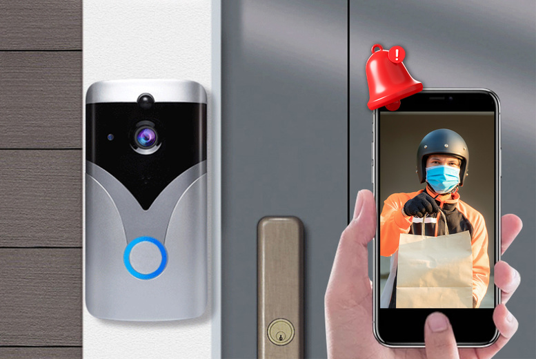 WiFi Security HD Video Doorbell with Night Vision Deal Price £29.99