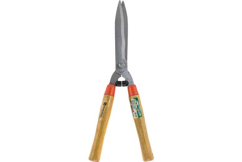 Heavy-Duty Garden Shears – 20-Inch Carbon Steel Blade, Ergonomic Wooden Handle | Wowcher