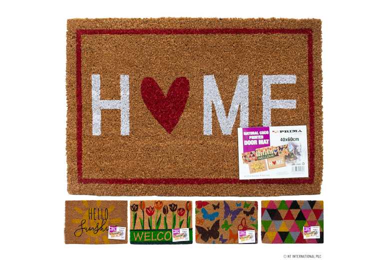 Chic Welcome Door Mat for Indoor and Outdoor Use | Wowcher