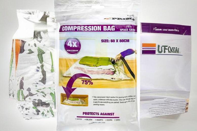 Ultimate Set Of 5 Compression Vacuum Bags | Wowcher
