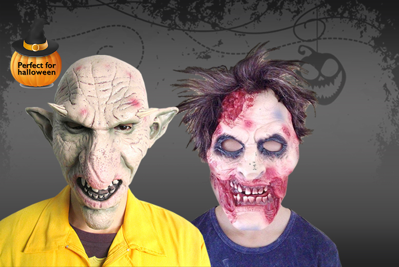 £9 instead of £24.99 (from Unusual Giftz) for an over-the-head latex Halloween mask - save 64%