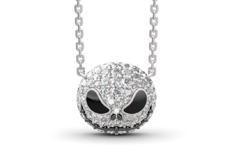 Crystal Skull Necklace and Earrings Deal Price £6.85