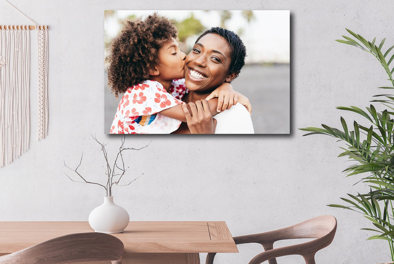 Personalised Photo Canvas Wall Art – Custom Print, Multiple Sizes, Modern Style | Wowcher