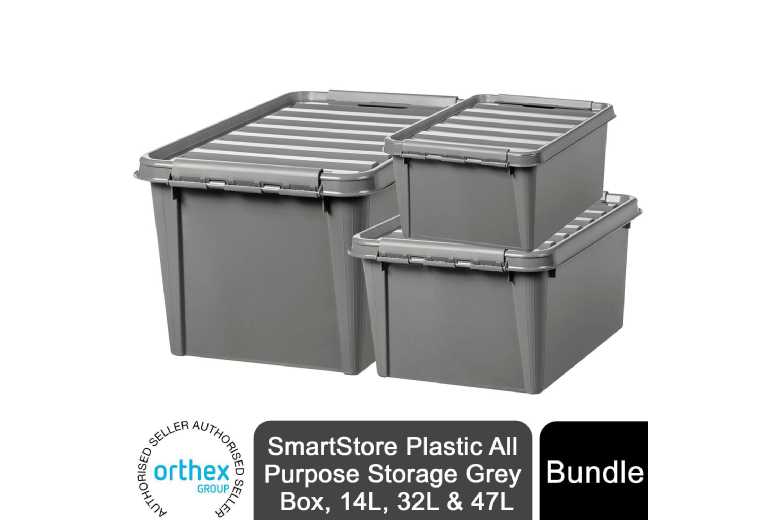 Orthex All Purpose Storage Grey Boxes Deal Price £24.99