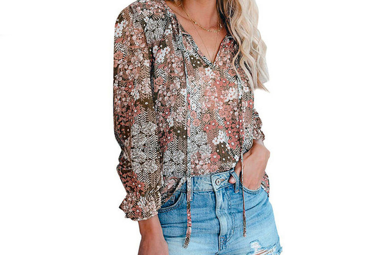 Black Women’s Floral Shirt – Vibrant Summer Style | Wowcher