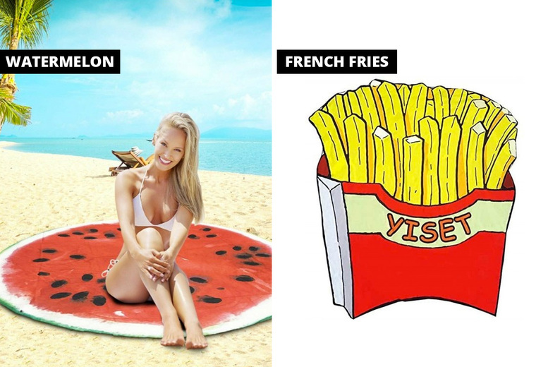 Funny Food  Beach Towel – 8 Designs! | Wowcher