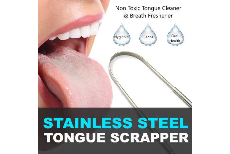 Stainless Steel Tongue Scraper from LivingSocial IE