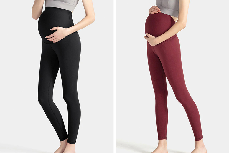 Maternity High Waist Gym Leggings – 2 Colours & UK Sizes 6-12