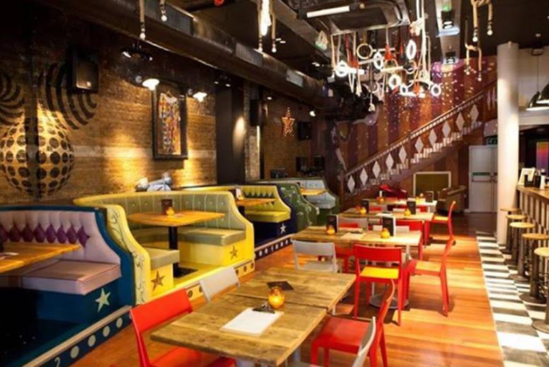 £25 for a bespoke giant cocktail (serves 6-8) & a choice of food platter to share between up to 4 at Trapeze Bar, Shoreditch - save 68%