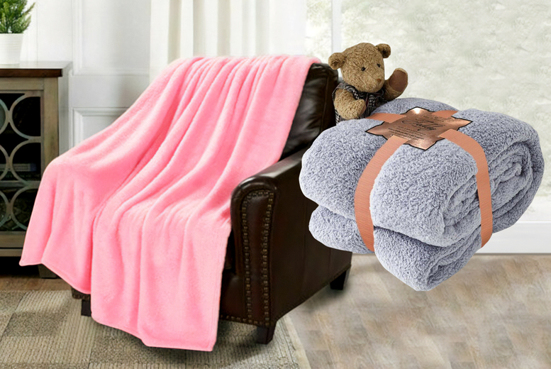 £11.99 instead of £69.99 for a double teddy bear blanket or £14.99 for a king teddy blanket from Imperial Beddings �