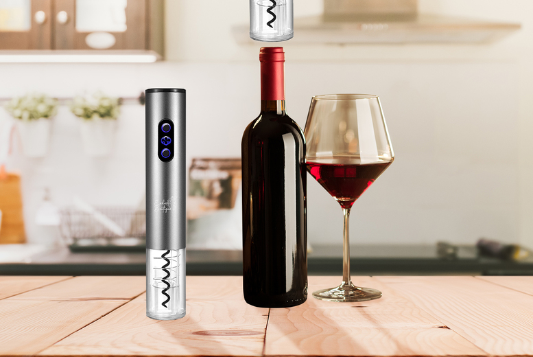 Powerful Electric Wine Opener with Charger Deal Price £10.99