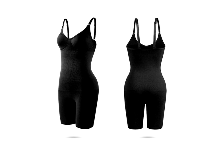 Unisex Black All-In-One Body Shaper – Perfect for Summer Styling! | Wowcher