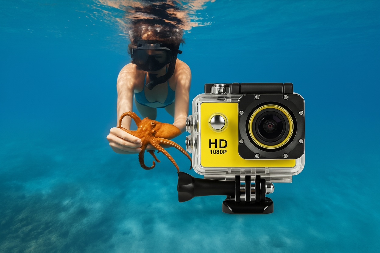 ProGo! 4K HD Underwater Sports Action Camera + Accessories! | Wowcher
