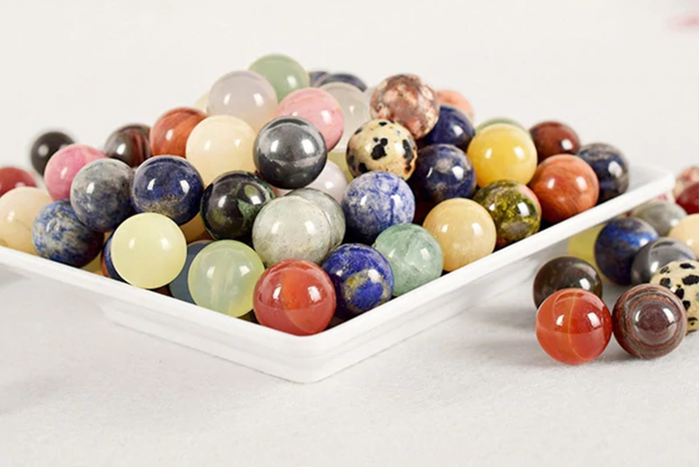 20 Healing Crystal Balls – 2 Sizes Deal Price £6.99