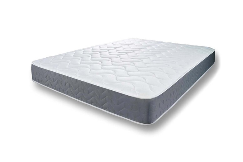 PRICE DROP! Grey Memory Foam Hybrid Sprung Mattress - Pressure Relief & Support, 5 Sizes | Wowcher