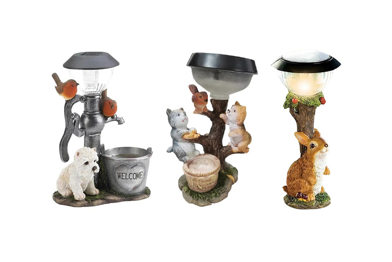 Solar LED Animal Garden Lights – Waterproof Outdoor Pathway Ornaments (Rabbit, Dog, Cat) – Solar Powered | Wowcher Solar LED Animal Garden Lights – Waterproof Outdoor Pathway Ornaments (Rabbit, Dog, Cat) – Solar Powered | Wowcher