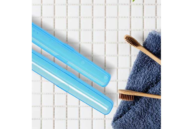 Portable ABS Toothbrush Holder – Hygienic Travel Bathroom Case, Assorted Colours | Wowcher