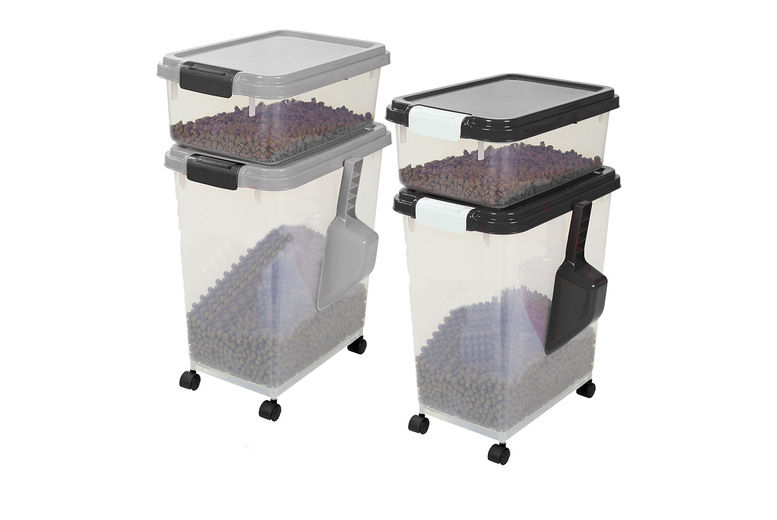 Three Piece Pet Storage Container – Black or Grey! | Wowcher