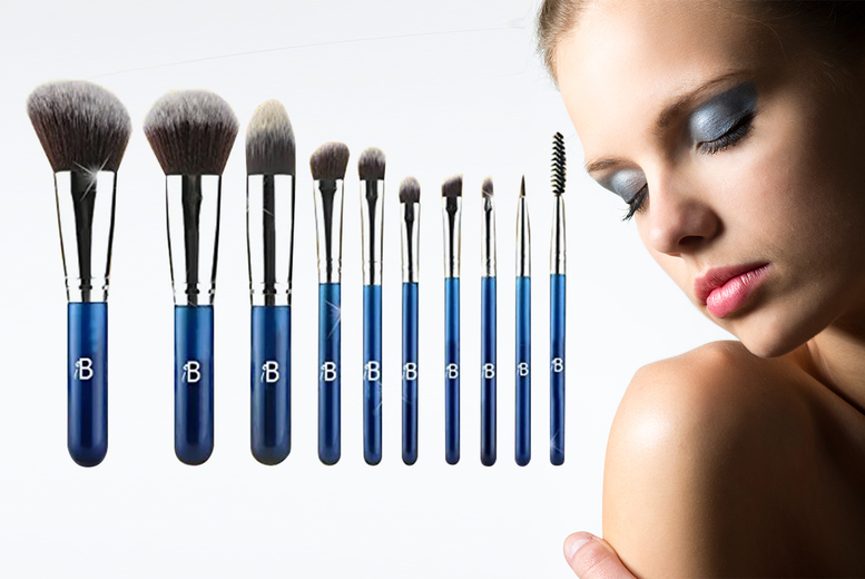 10pc Brush Set With Carry Case at LivingSocial