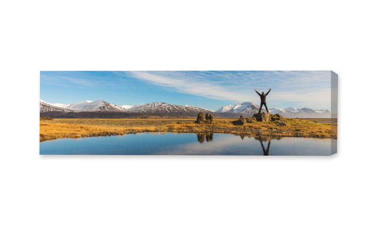 Personalised Panoramic Wall Art Canvas – Handcrafted, Premium Polyester, 76.2cm x 25.4cm Modern Home Decor | Wowcher