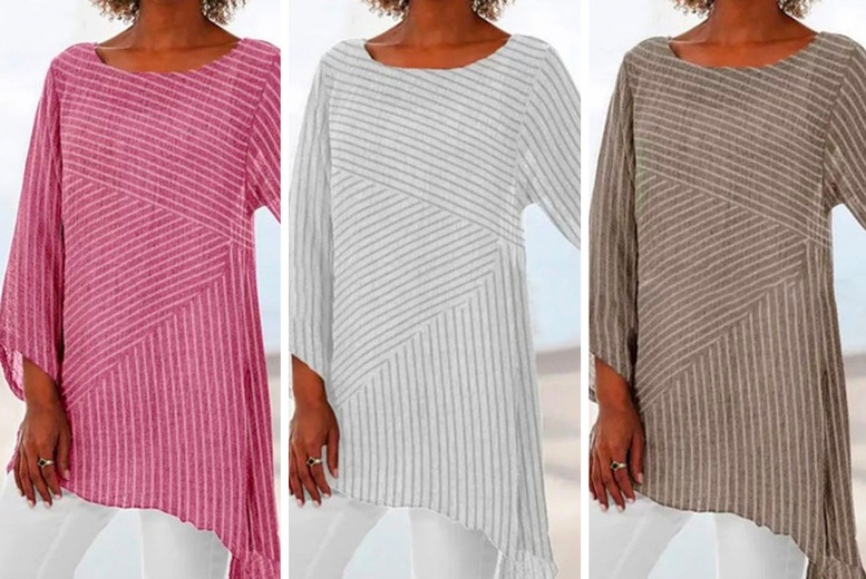 Loose Striped Blouse Deal Price £8.99