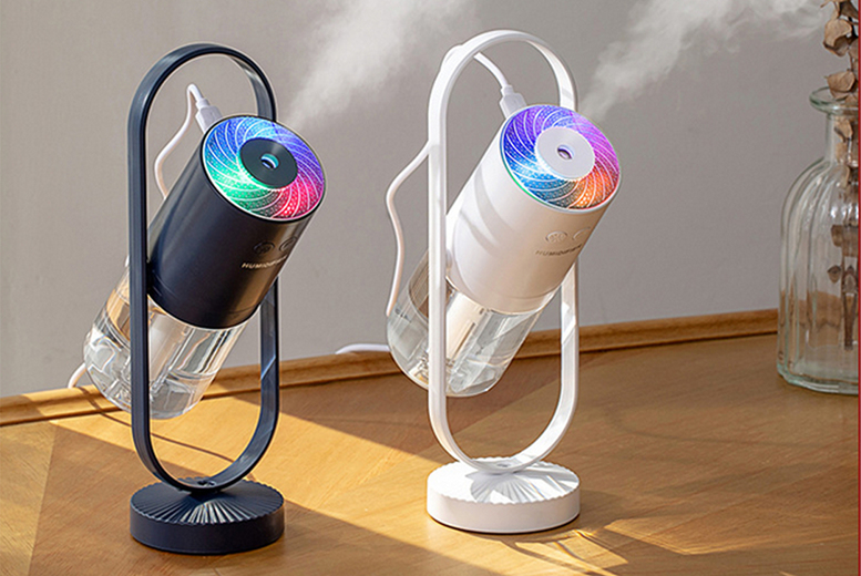 Mini Rotating Projection Air Humidifier – 4 Colours Deal Price £13.99